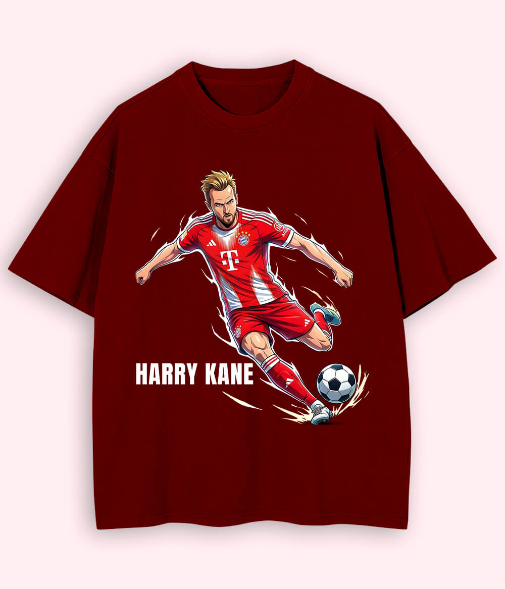 Oversized Harry Kane Bayern Munich Supporter Football T-Shirt