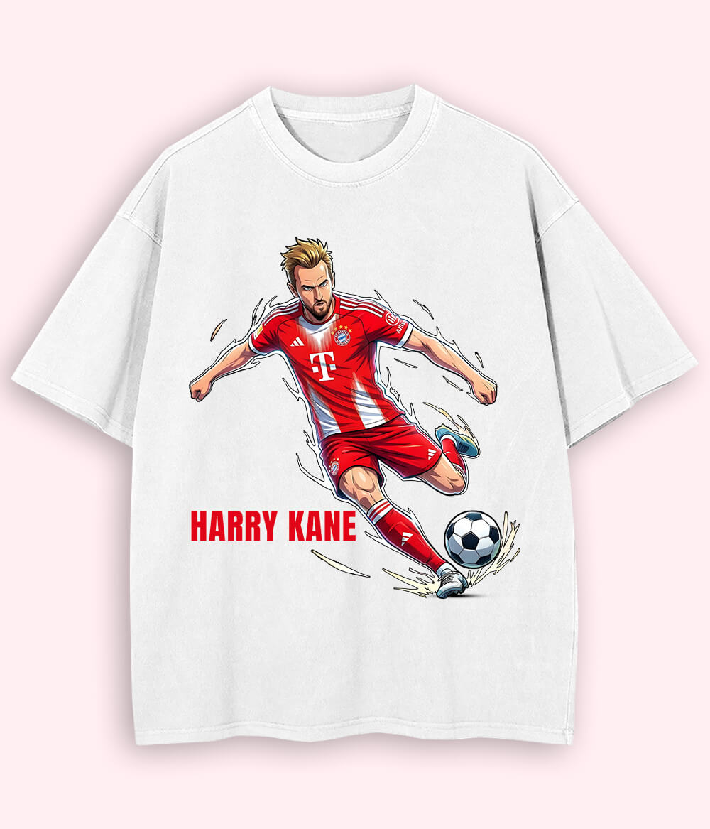 Oversized Harry Kane Bayern Munich Supporter Football T-Shirt