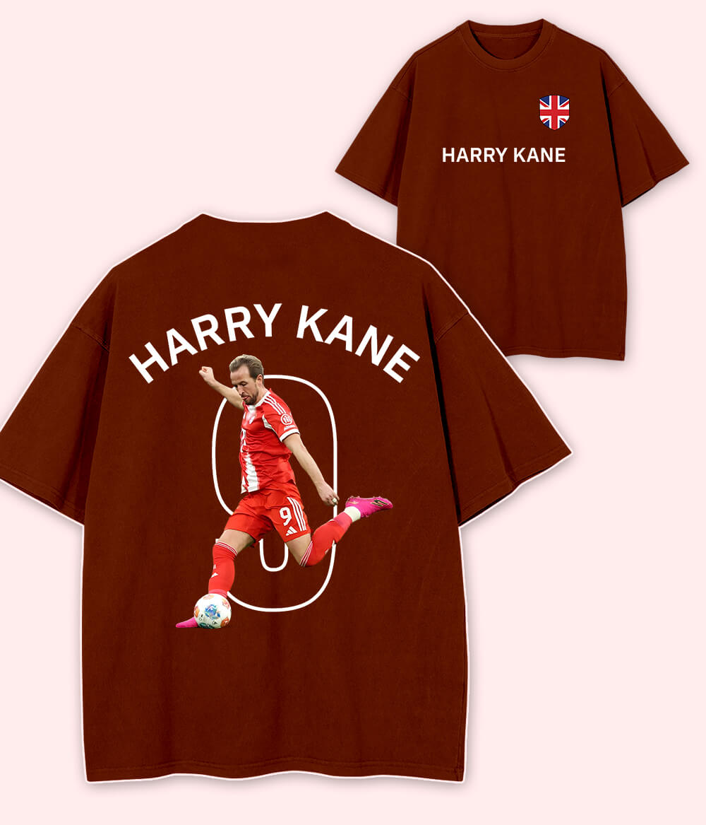 Oversized Harry Kane Bundesliga Football T-Shirt