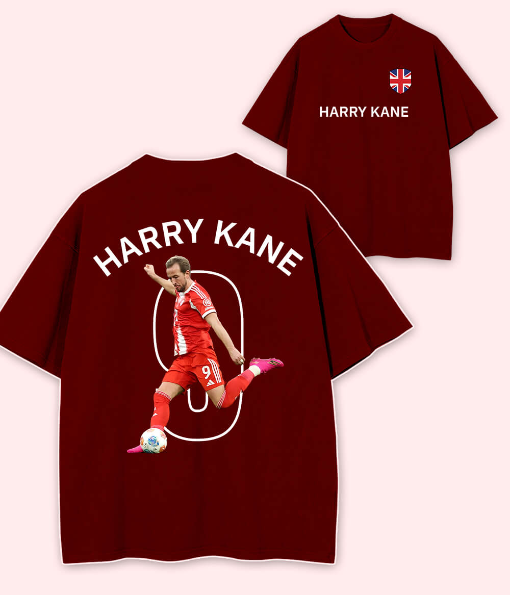Oversized Harry Kane Bundesliga Football T-Shirt