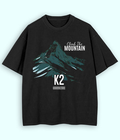 Oversized Hiking Black T-Shirts (Unisex)