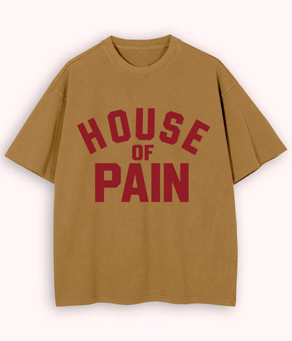 Beige Oversized House of Pain T-Shirt (Unisex)
