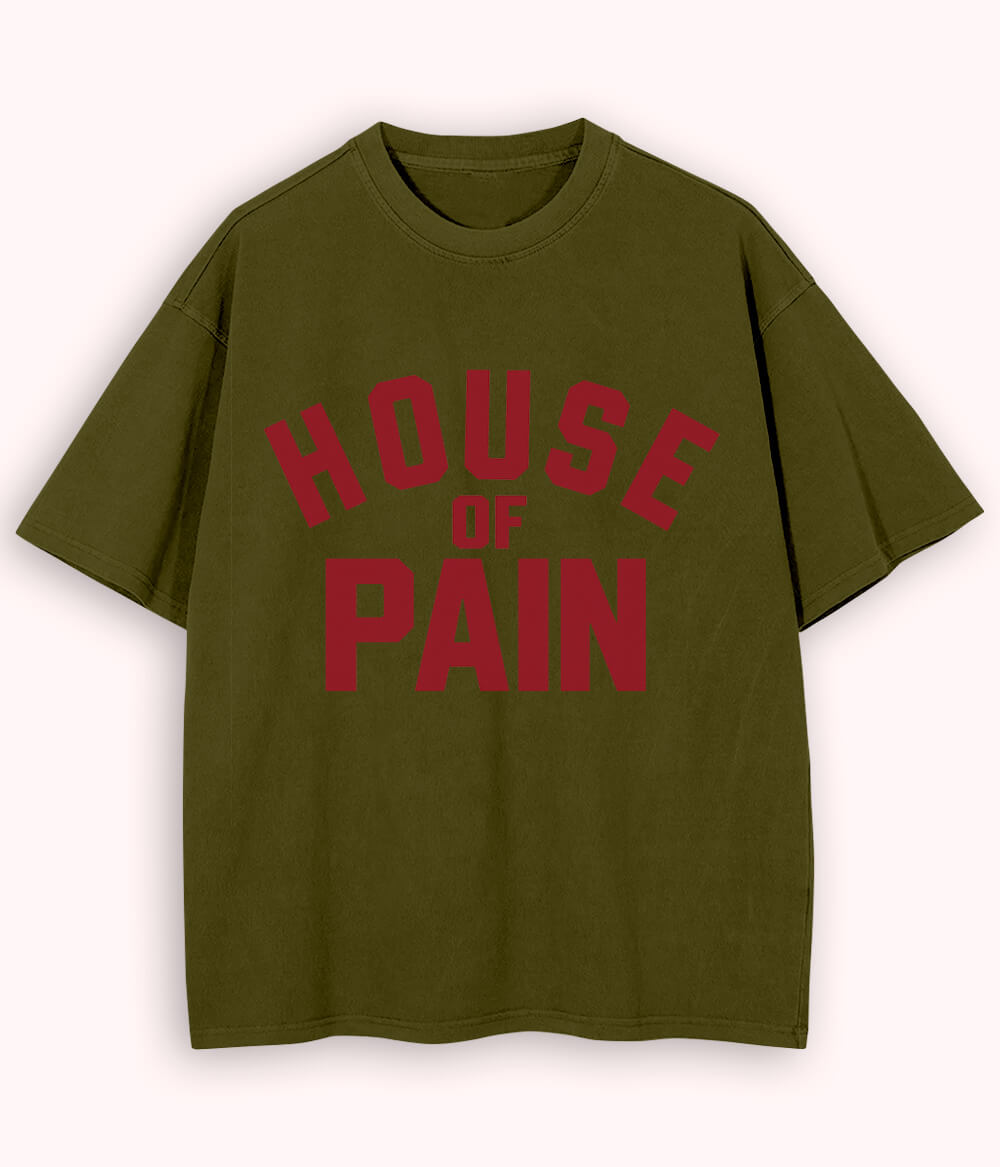 Olive Green Oversized House of Pain T-Shirt (Unisex)