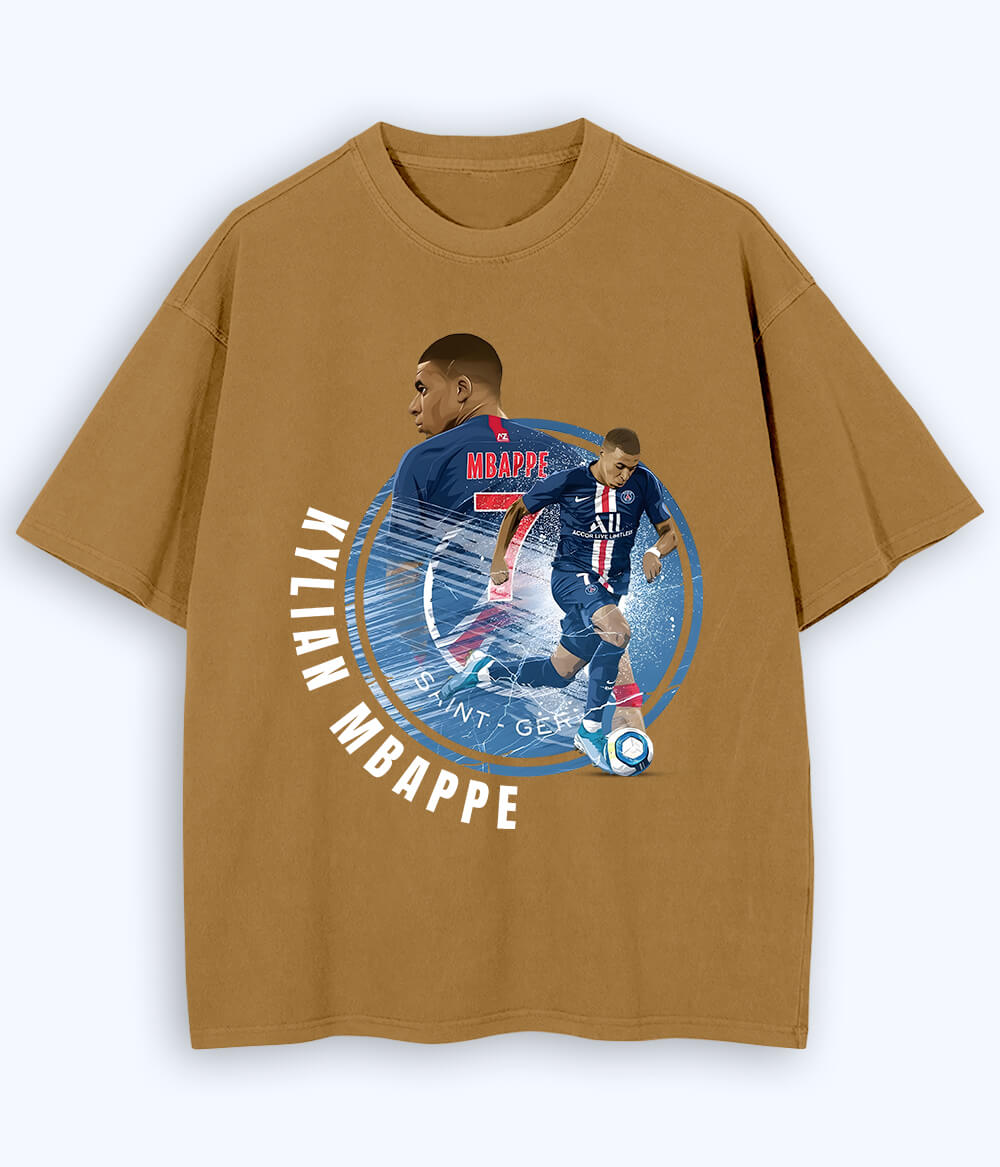 Oversized Kylian Mbappé PSG Fan T-Shirt