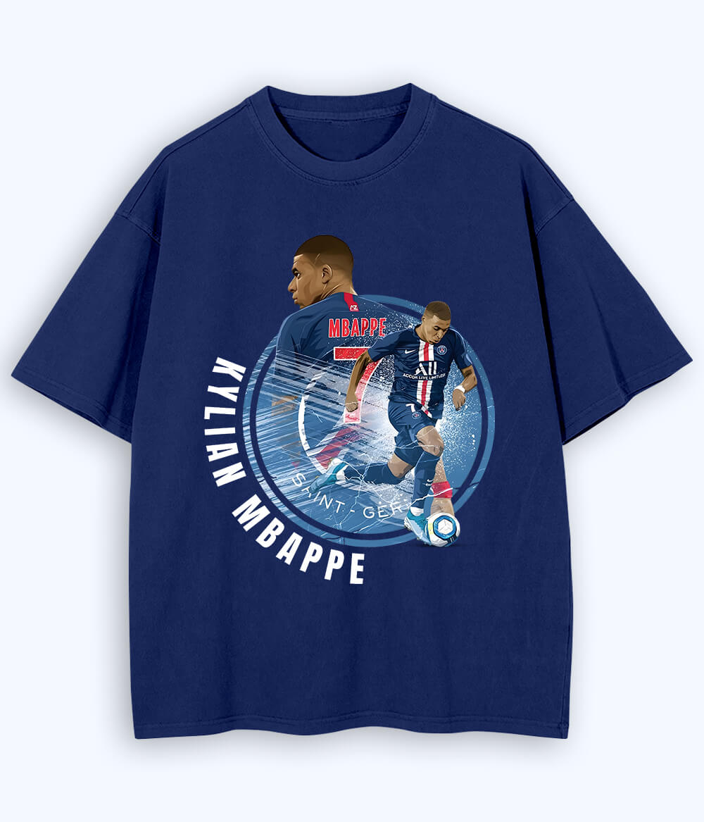 Oversized Kylian Mbappé PSG Fan T-Shirt