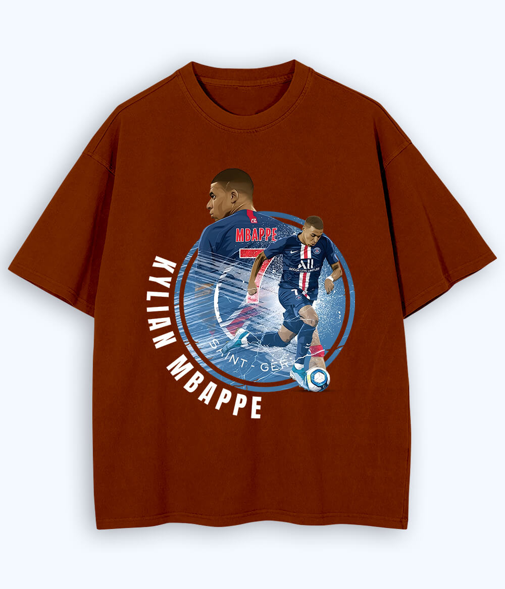 Oversized Kylian Mbappé PSG Fan T-Shirt