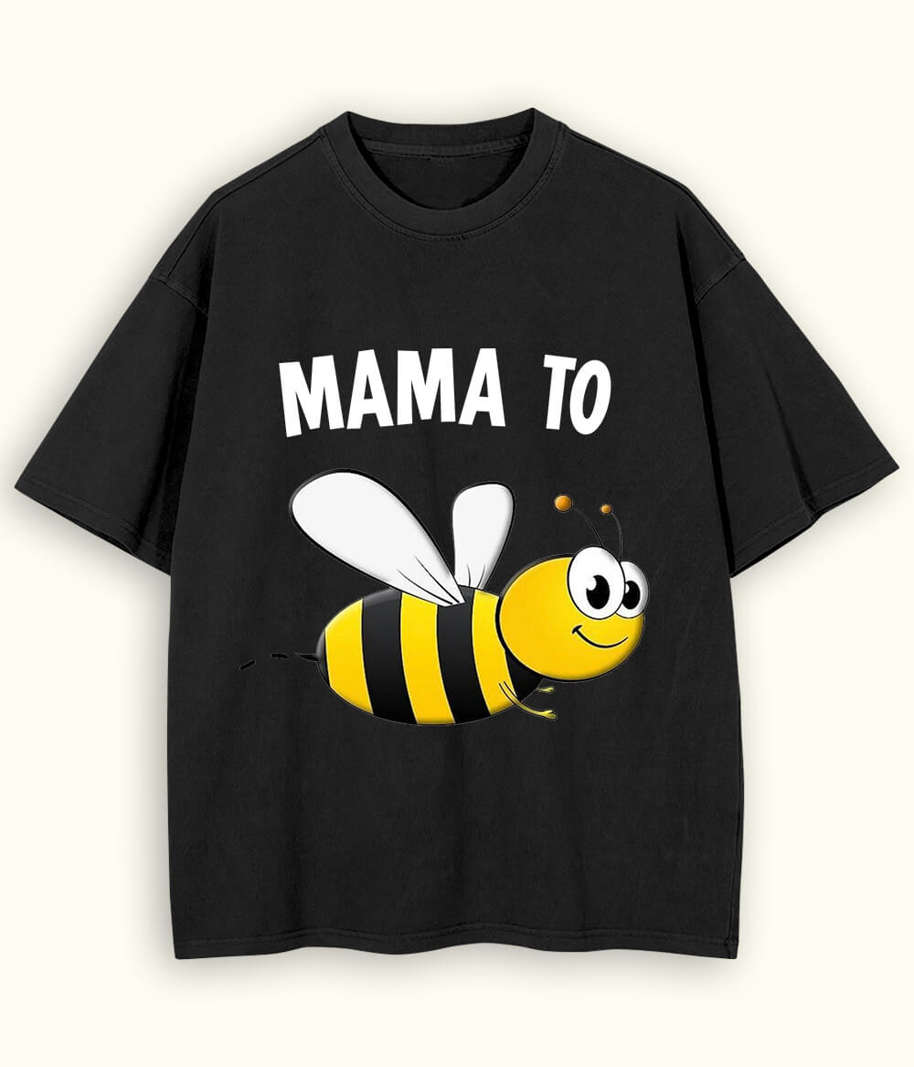 Black Oversized Mother T-Shirt