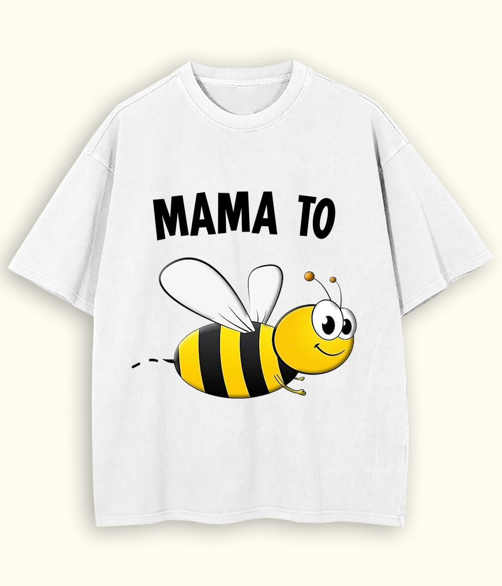 White Oversized Mother T-Shirt