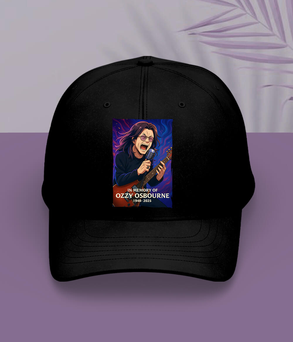 Black Ozzy Osbourne Cap
