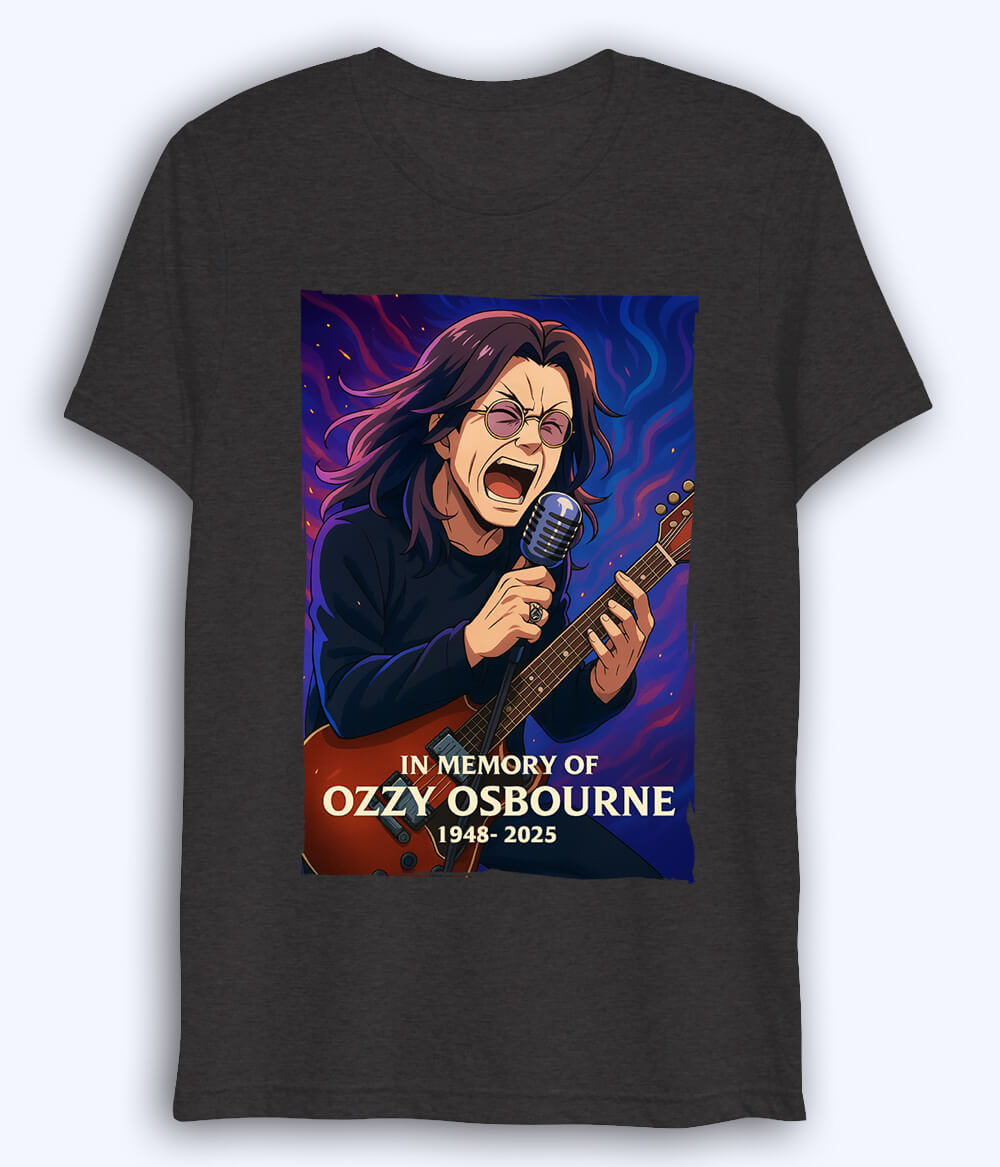 Charcoal Grey Ozzy Osbourne Dri Fit T-Shirt (Unisex)