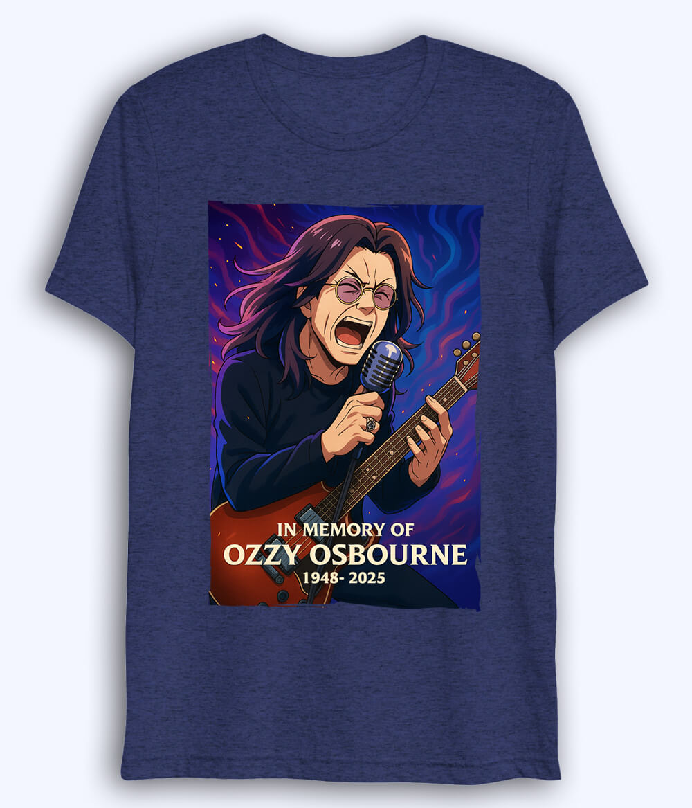 Navy Ozzy Osbourne Dri Fit T-Shirt (Unisex)