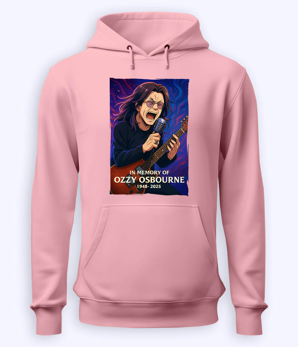 Light Pink Ozzy Osbourne Fan Hoodie (Unisex)