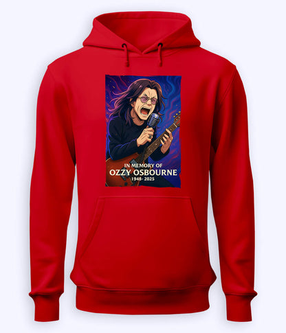 Red Ozzy Osbourne Fan Hoodie (Unisex)