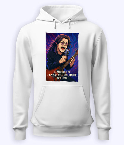 White Ozzy Osbourne Fan Hoodie (Unisex)