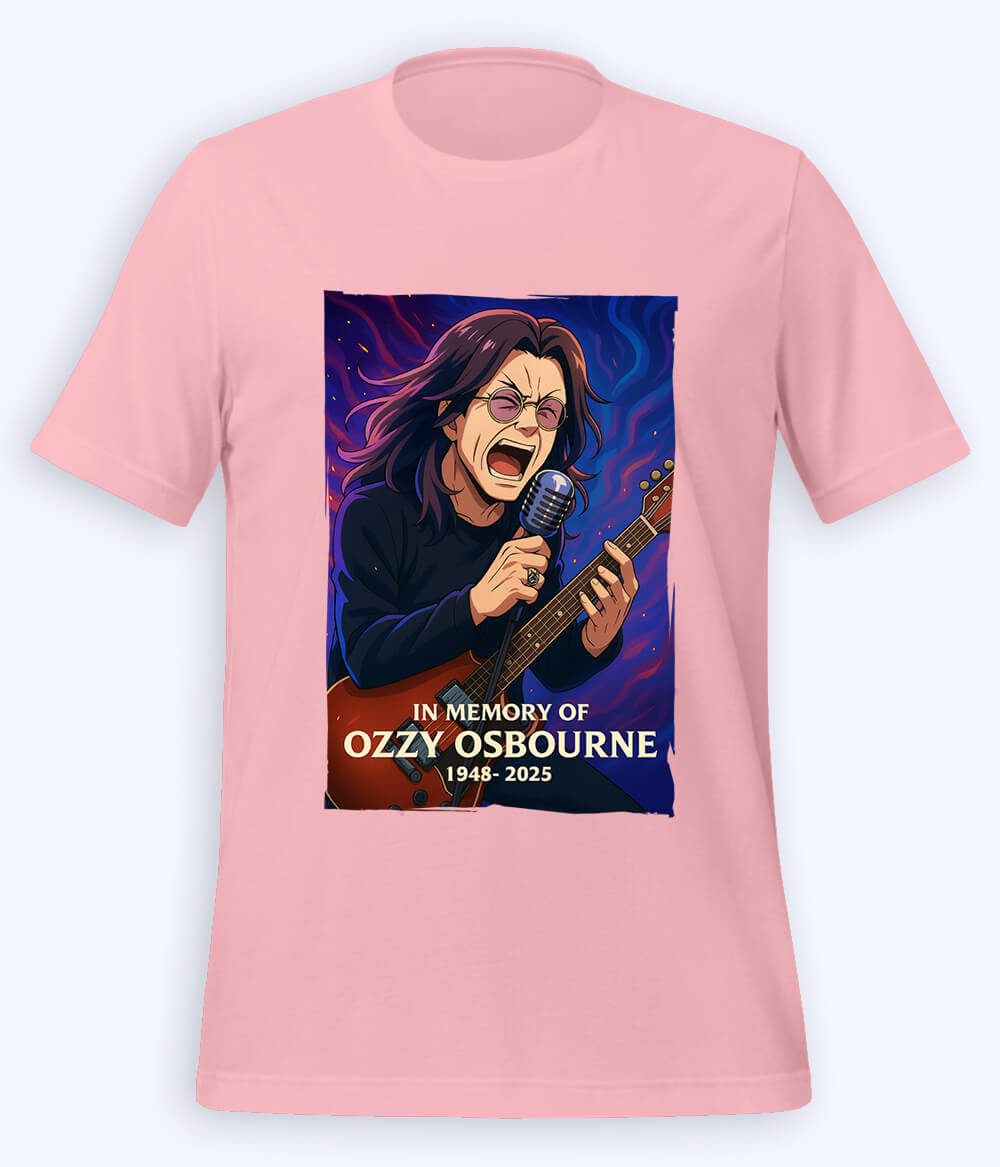 Light Pink Ozzy Osbourne T-Shirt (Unisex)