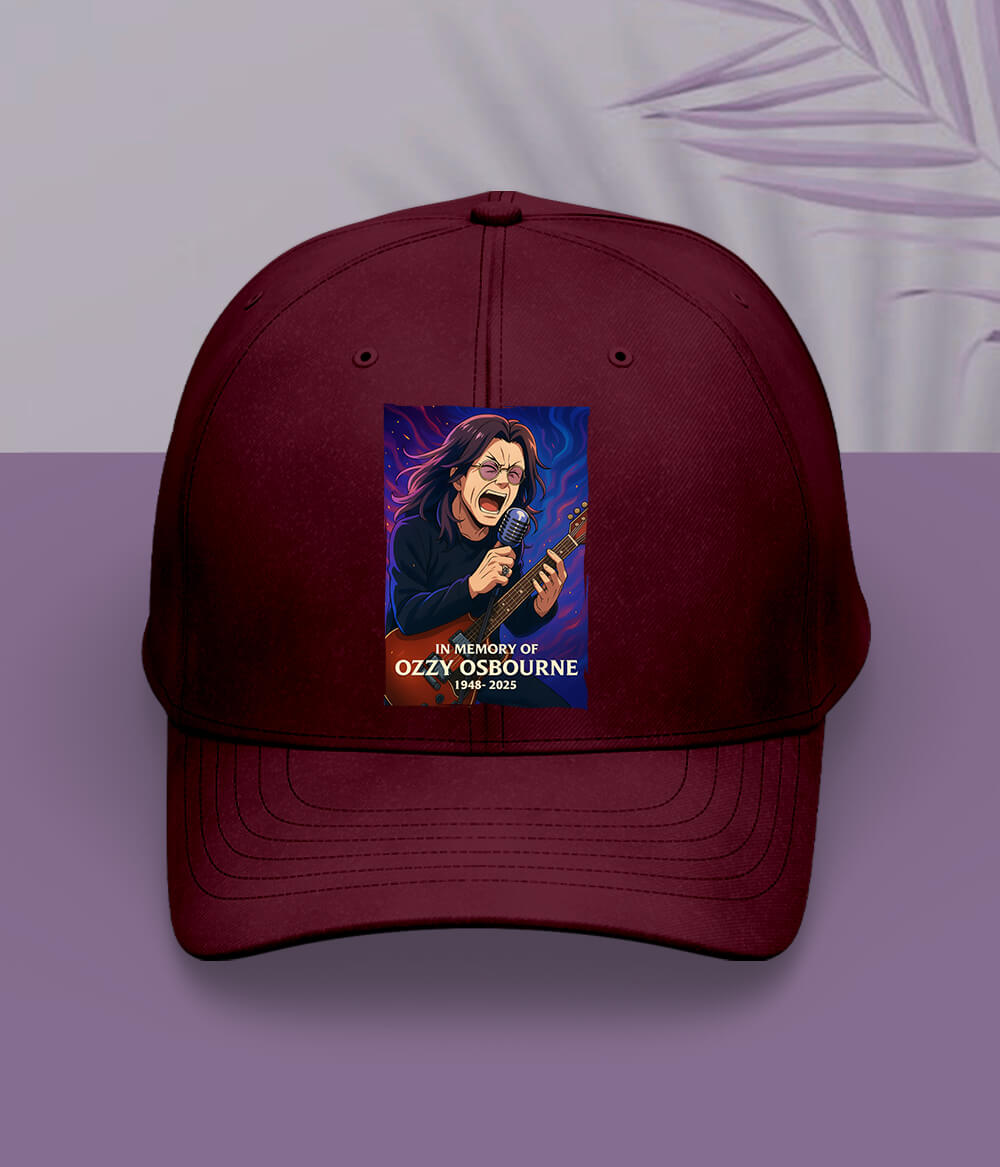 Maroon Ozzy Osbourne Cap