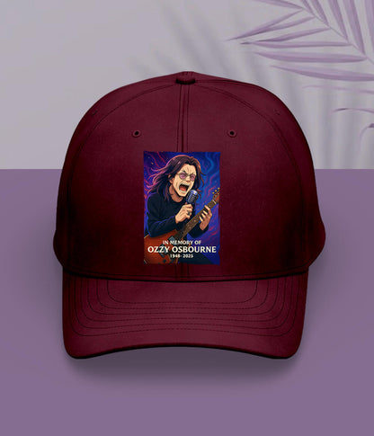 Maroon Ozzy Osbourne Cap