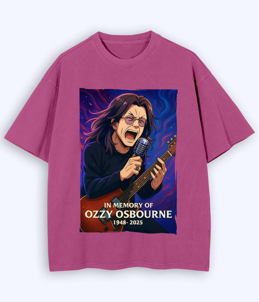 Purple Ozzy Osbourne Oversized T-Shirt (Unisex)