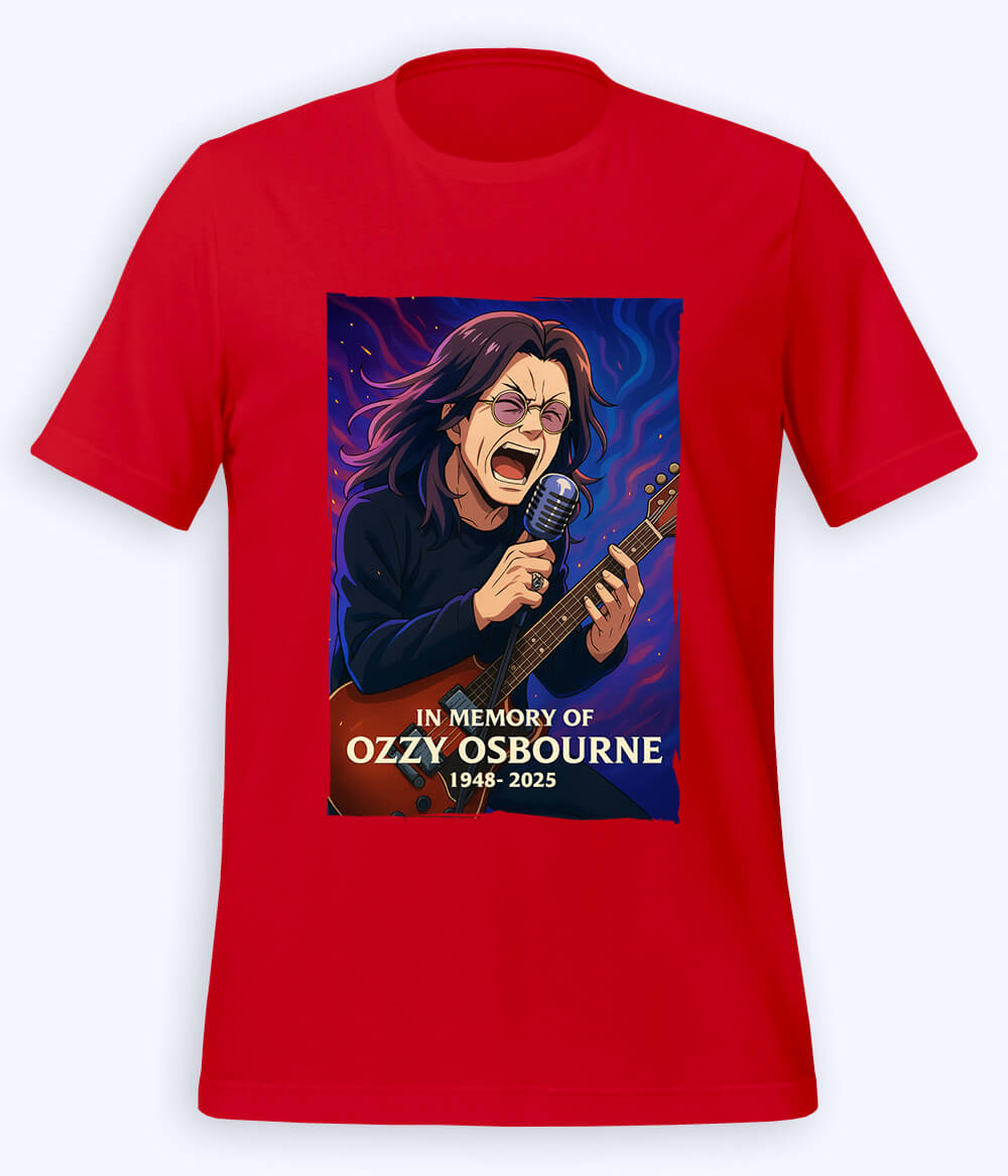 Red Ozzy Osbourne T-Shirt (Unisex)