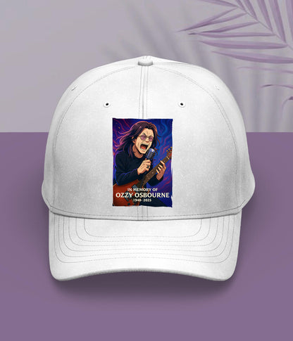 White Ozzy Osbourne Cap