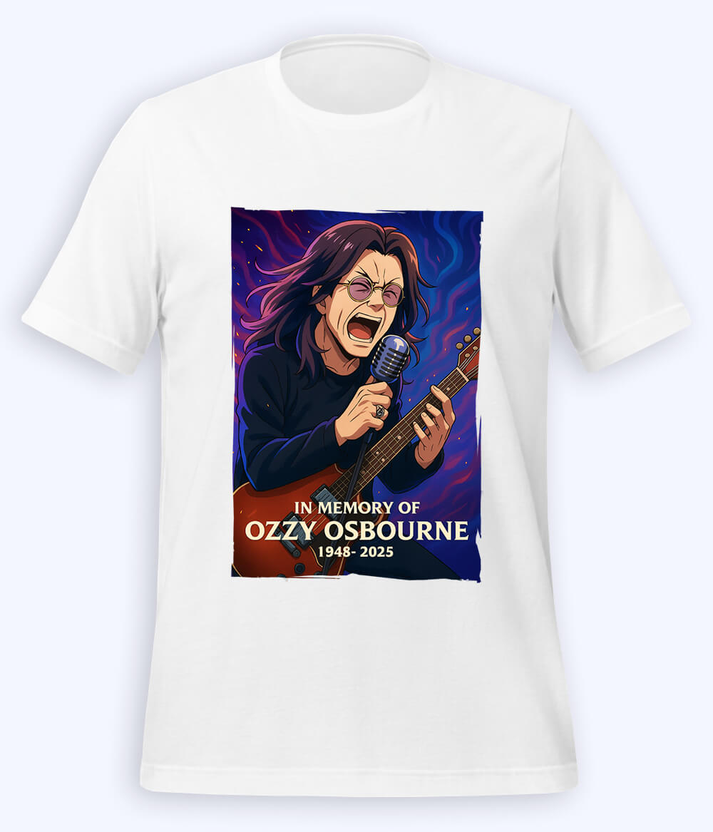 White Ozzy Osbourne T-Shirt (Unisex)