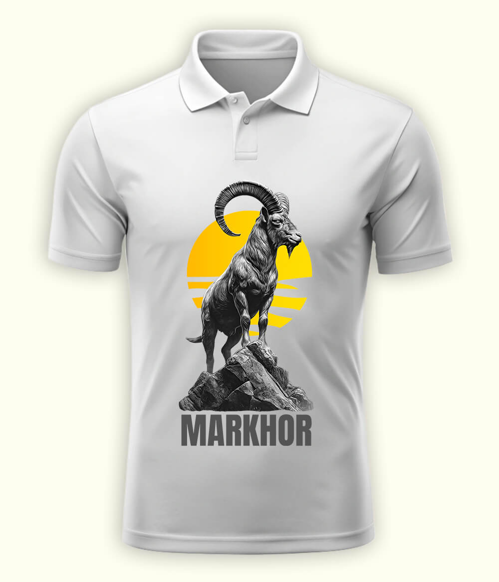 Pakistan Markhor Graphic Polo T-Shirt 