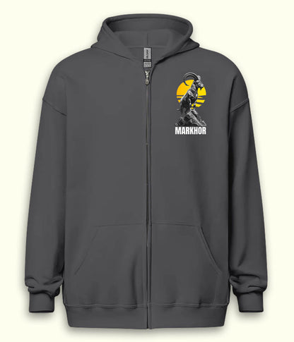 Pakistan National Animal Graphic Zipper Hoodie