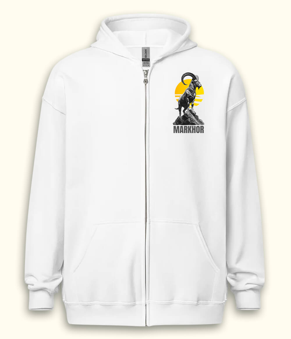 Pakistan National Animal Graphic Zipper Hoodie