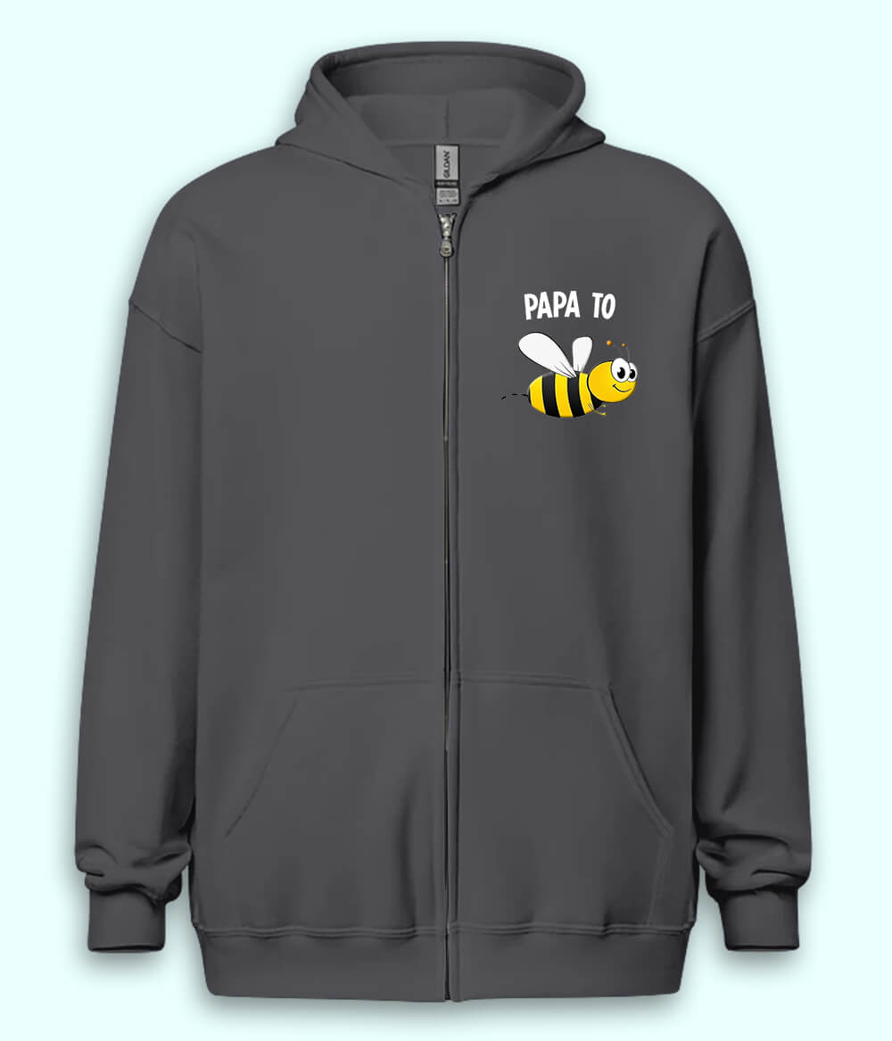 Papa to be Zipper Hoodie