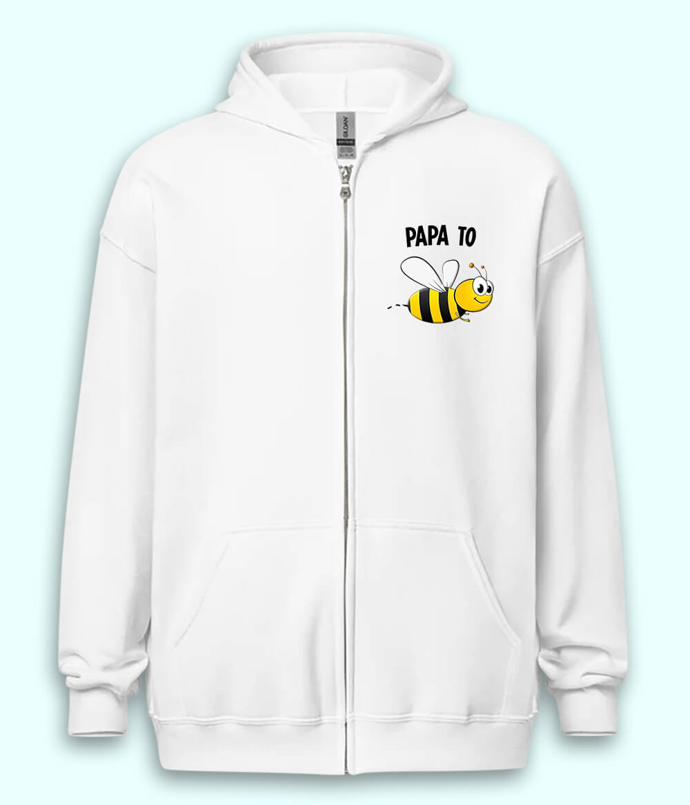 Papa to be Zipper Hoodie