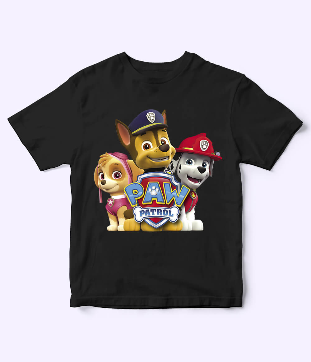 Paw Patrol Black T-Shirt