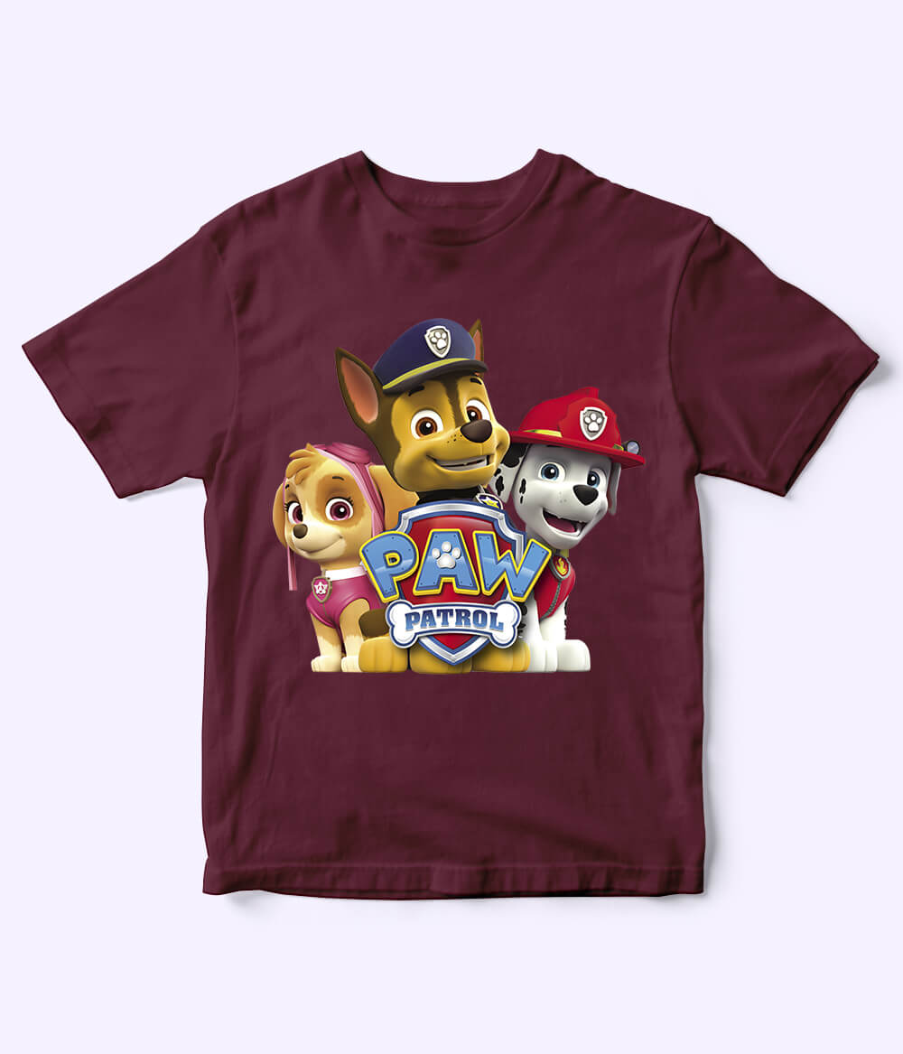 Paw Patrol Maroon T-Shirt