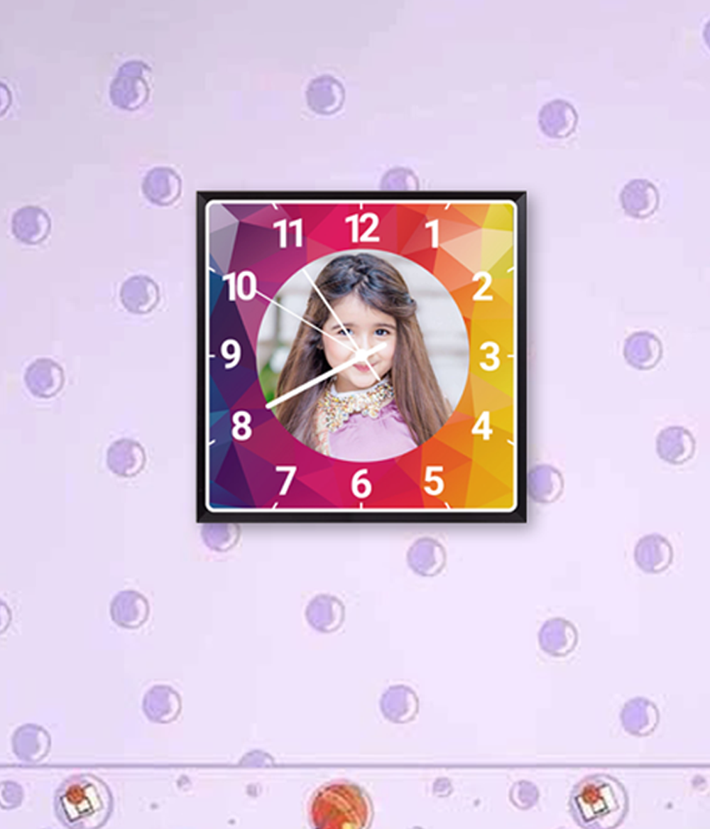 Personalized Photo Clock (Customizable)