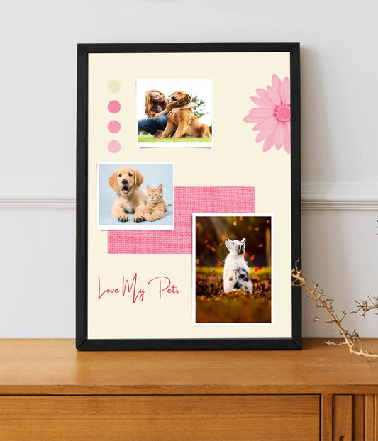 Personalized Pets Collage Frame | Wall Hanging Decor & Ideas