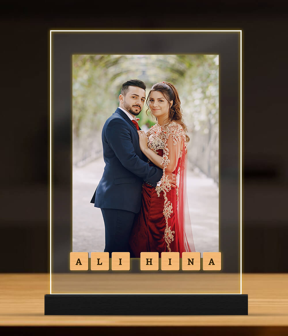 Photo Scrabble Lamp (Customizable)