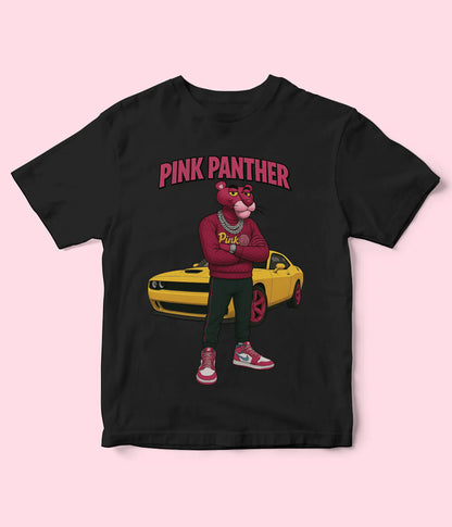 Pink Panther Black Shirt for Kids