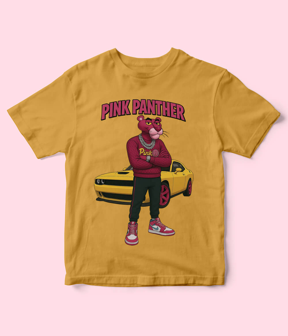 Pink Panther Mustard Shirt for Kids