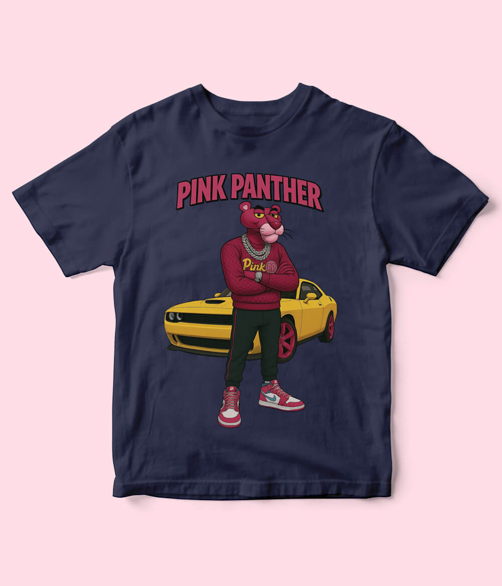 Pink Panther Navy Shirt for Kids