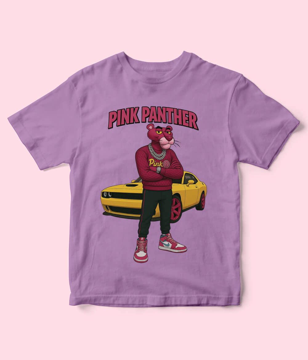 Pink Panther Purple Shirt for Kids