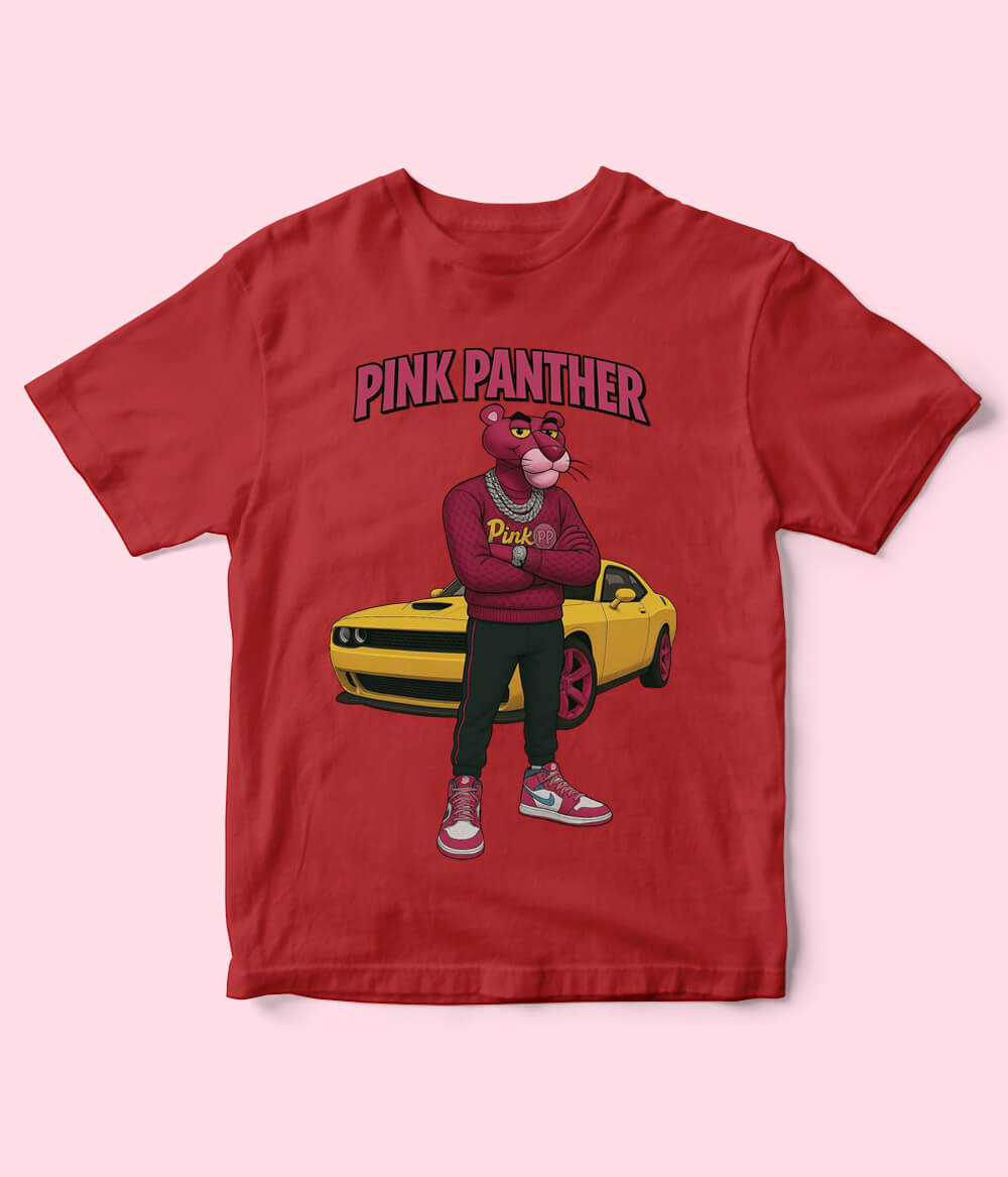 Pink Panther Red Shirt for Kids