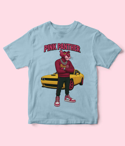 Pink Panther Sky Blue Shirt for Kids