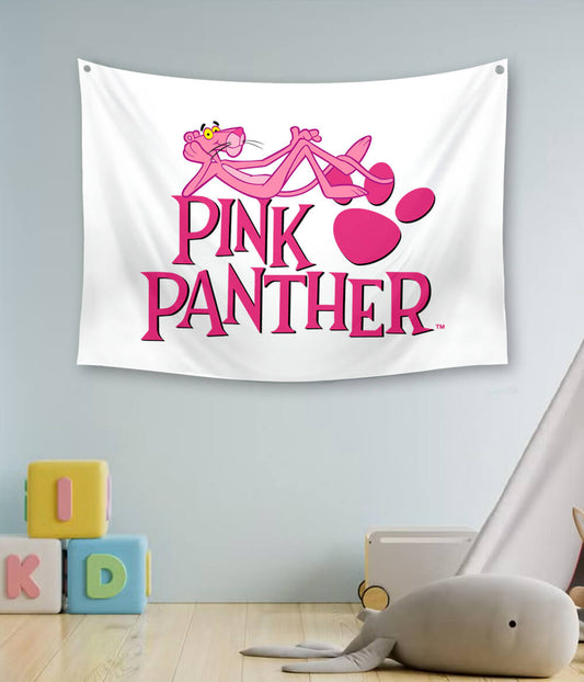 Pink Panther Cartoon Wall Tapestry