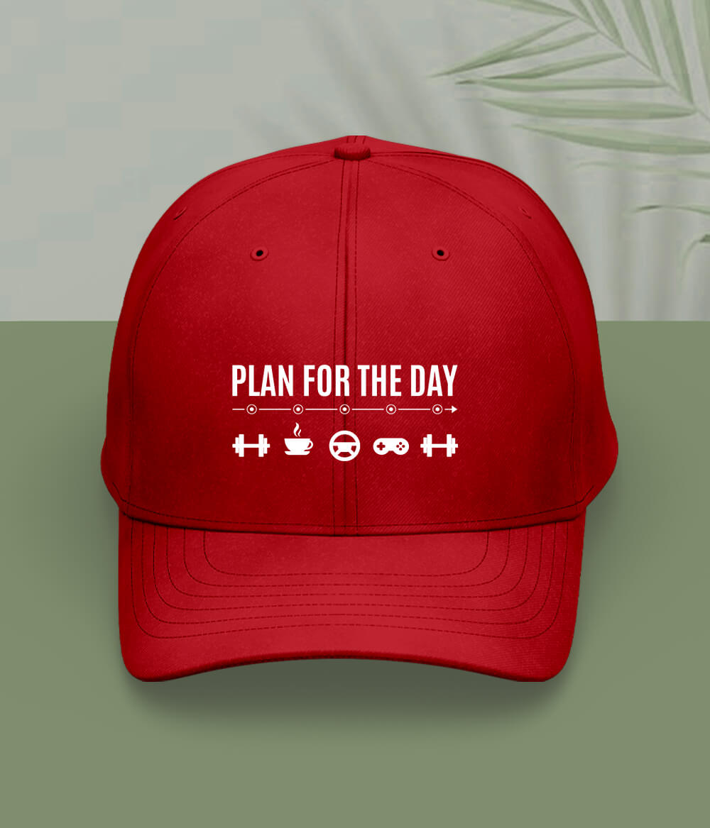 Red Plan For The Day Cap