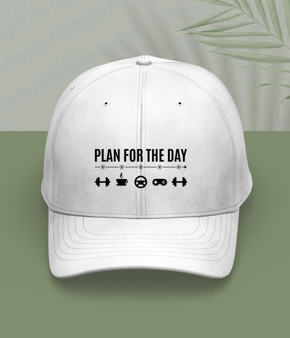 White Plan For The Day Cap