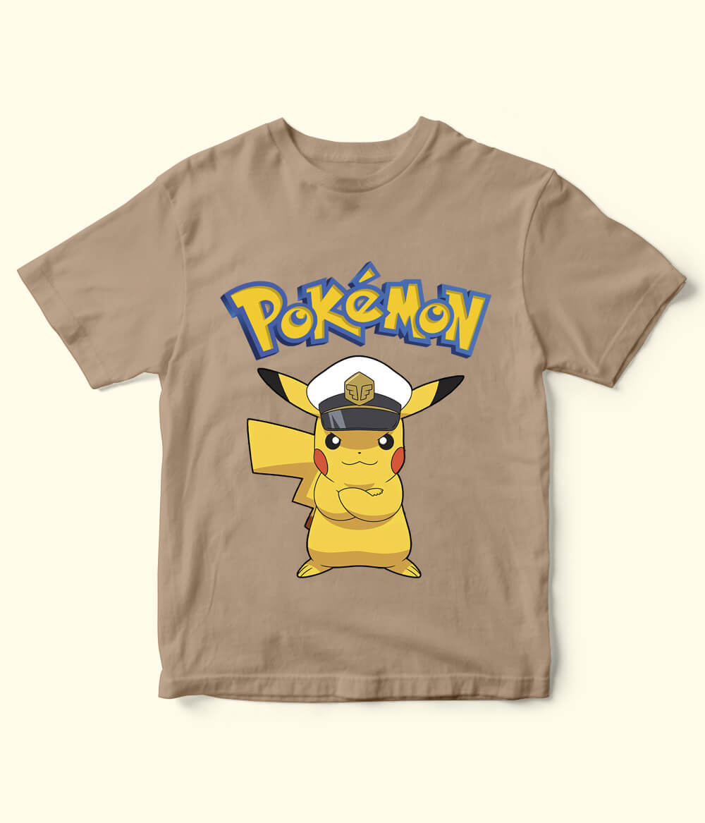 Pokemon Beige T-Shirt for Kids