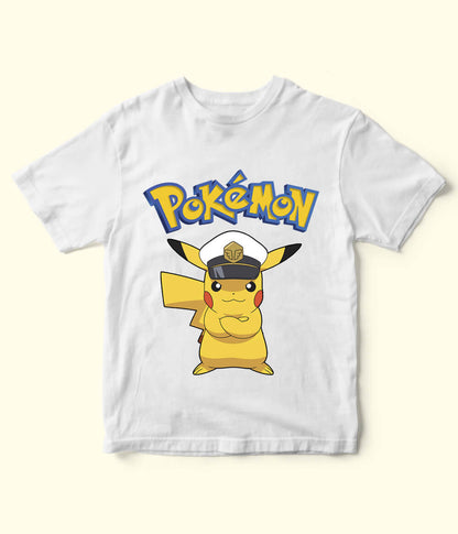 Pokemon White T-Shirt for Kids