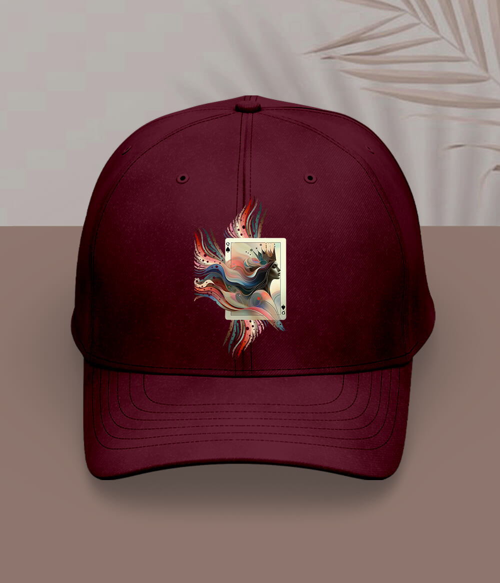 Maroon Queen Cap