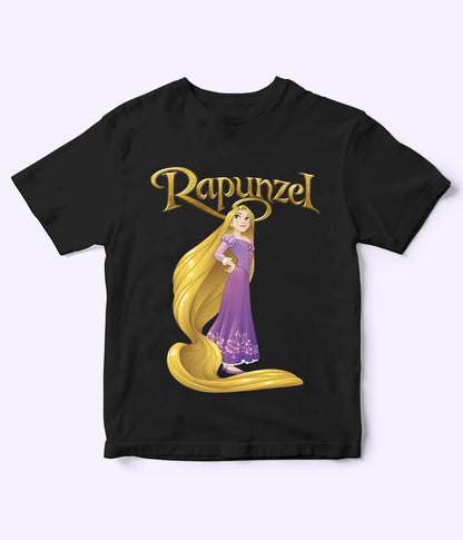 Rapunzel Black Shirt for Girls