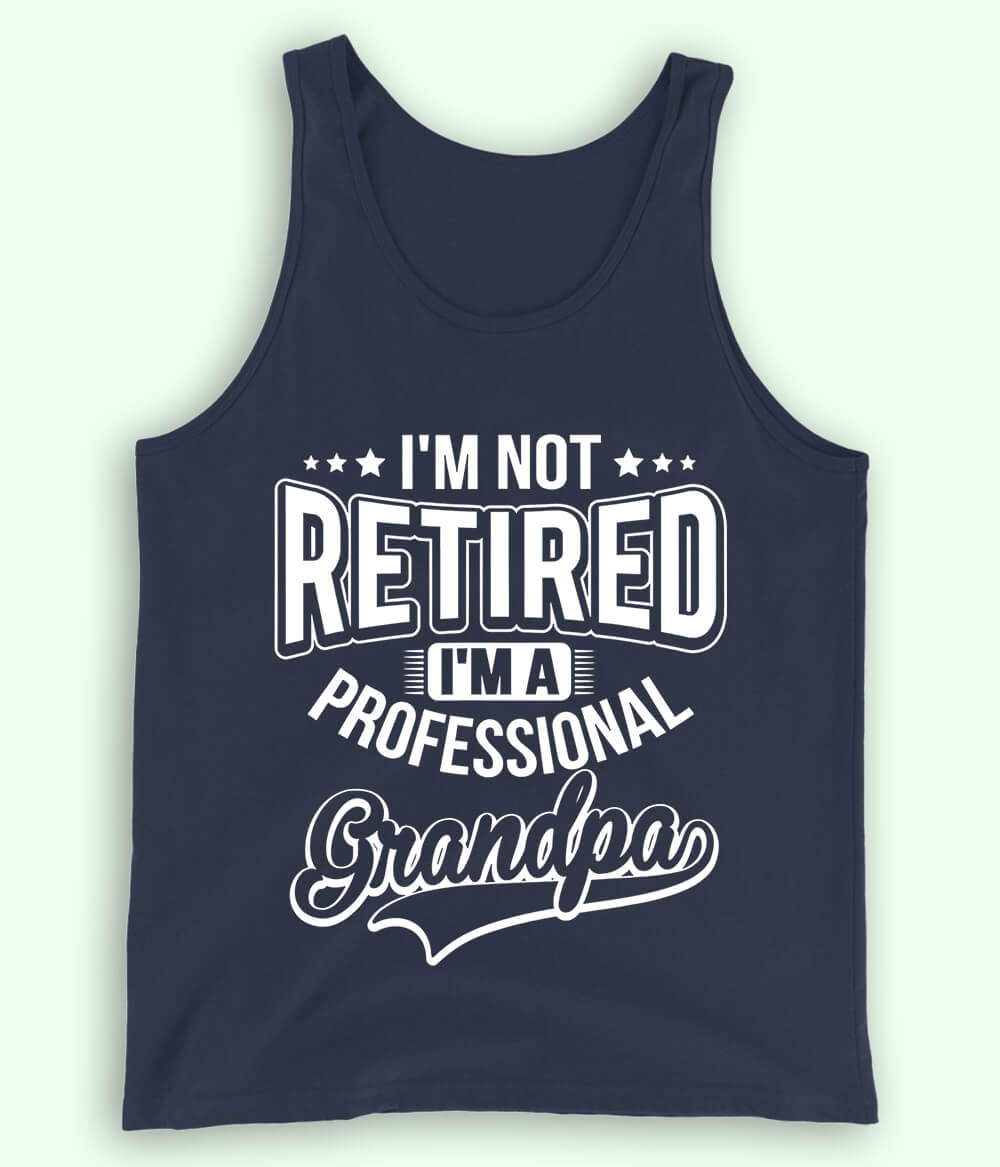 Navy Retired Grandfather Tanktop