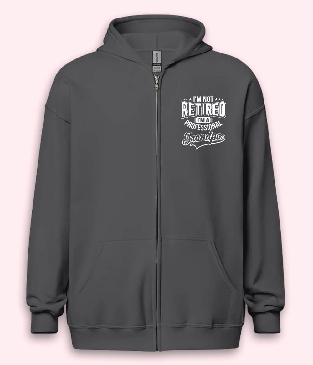Retired Grandfather Zipper Hoodie